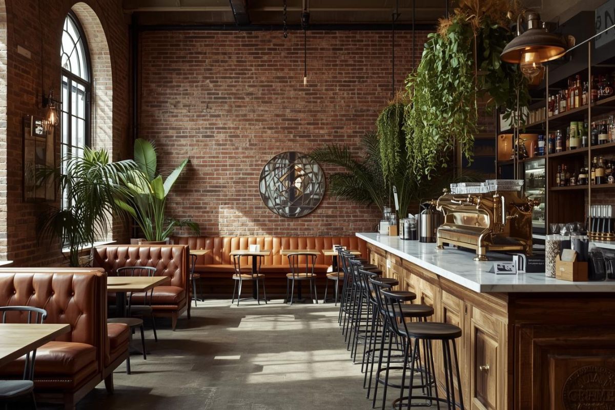 Boutique café interior design in Manchester showcasing commercial hospitality space